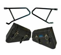 Per Reale Enfield Interceptor 650 Cc Montaggio Rails Nero Borsa Coppia @ US