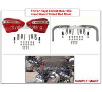 Per Reale Enfield " Orso 650 Colorato Rosso Mano Protezione Coppia Kit
