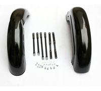 Per Reale Enfield Pallottola 350cc Nero Anteriore & Mudgard FENDER Set