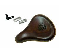 Per Reale Enfield Standard 350cc 500cc Pelle Anteriore Marrone Sedile Con Molla