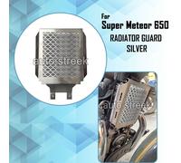Per Reale Enfield Super Meteor 650 S Radiatore Protezione Griglia, Argento
