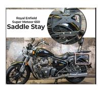 Per Reale Enfield Super Meteor 650 Sella Stay / Borsa Montaggio Nero