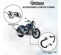Per Reale Enfield Super Meteor 650 " Sella Stay Paio & Compatto Motore