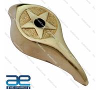 Per Reale Enfield Testa Lampada Faro Interruttore Pomello Ottone Made BSA Norton