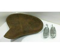 Per Reale Enfield Uce Classico 350 500 Rusty Puro Pelle Anteriore Sedile S2u