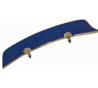 Per Reale Enfield Universale Anteriore Parafango Numero Piastra Ottone Blu Aes