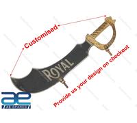 Per Reale Enfield Universale Spada Forma Anteriore Parafango Numb Piastra Ottone