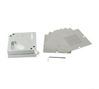 Per Reballing Station Jig con 10 stencil e staffa di montaggio da tavolo a sfera pesante da 90 mm per lavori su PCB (maschera + 10 stencil)