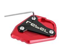Per REBEL CMX1100 CM1100 2020-2022 Del Motociclo Del Piede Del Basamento Laterale Piastra Del Piede Del Basamento Del Basamento Di Estensione Pad CNC(Rosso)