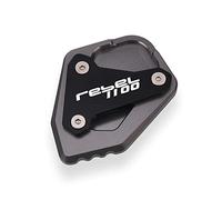 Per REBEL CMX1100 CM1100 2020-2022 Piede Del Motociclo Cavalletto Laterale Pad Piastra Piede Estensione Del Basamento Pad CNC Piastra Di Supporto Enlarger Pad(Chrome)