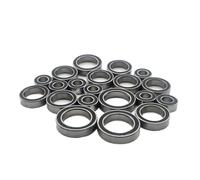 Per Redcat Per Volcano Tornado EPX Pro 1/10 20 Pezzi Kit Completo Di Cuscinetti A Sfera Sigillati In Gomma Nera Parti Di Aggiornamento Per Auto RC In Acciaio Cromato Cuscinetti Rc