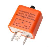 per relè Flasher 12V 3 Pin Anti-Iperlampeggio per relè Flasher | Regolabile, risolve iperlampeggio, compatibile LED e alogene, 12V, 3 pin