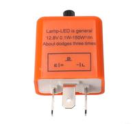 per relè Flasher 3 Pin 12V Anti Errore per cruscotto per relè | Regolabile, risolve per hyper per flash, compatibile LED e bulbi tradizionali, 12V stabile, and play