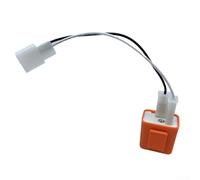 per relè Frecce per Veicoli a 2 Pin - Risolve per rapid per blink per Luci LED e Alogene - Microprocessore Stabile da 0,1 a 150W - Per Moto Scooter per quad - ABS 9x11x5cm(orange)