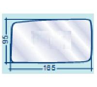 PER RENAULT 9 VETRO SX PIANO ARGENTATO PER SPECCHIETTO RETROVISORE