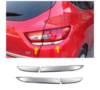 Per Renault CLIO 4 HB 2012-2019 Modanature Cornici Adesive Fari Posteriori Cromo