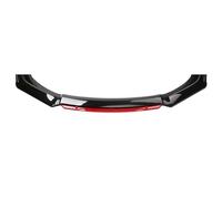 per Renault Clio 5 et Clio 5 E-Tech dès 06/2020-2026, Spoiler Anteriore Auto ABS Spoiler Labbro del Paraurti Anteriore Protector Carrozzeria Accessori,D/Black Red