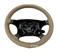 Per Renault Clio II MK2 Copertura Del Volante In Vera Pelle Italiana Beige