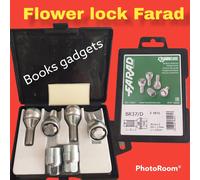 Per Renault Grand Kangoo 2006-2020 Kit Bulloni Antifurto Flower Lock C/Lega