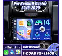 Per Renault Duster 2015-2020 CarPlay Android 14 Autoradio Navigation GPS DAB+AHD