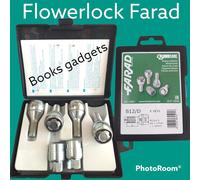 Per Opel Vectra dal 1989> Kit Bulloni Antifurto Flower Lock Farad Cerchi in Lega