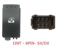 Per Renault Master 12.03>01.06 Pulsante Alzacristalli Porta Anteriore Sx=Dx 6pin