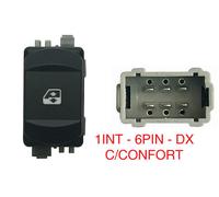 Per Renault Megane 10.02>12.05 Pulsante Alzacristalli Comfort Porta Ant Dx 6pin