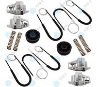 Per Renault Megane 2 Set Riparazione Alzacristalli Flessibile Freno Frontale SX+