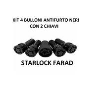 Kit 4 Bulloni Antifurto Bolt 60° con due Chiavi Esagono 17 M12X1,5 Lunghezza 25