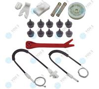 Per RENAULT MEGANE I Classic Kit Riparazione Alzavetro Cavo - Anteriore Sinistro