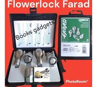 Per Maserati Ghibli dal 2013 Kit Bulloni Antifurto Flower Lock Farad Cerchi Lega
