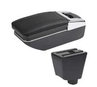 Per Renault Per Clio 3 4 III IV Per Captur Auto Bracciolo Box Accessorie Di Stoccaggio Parti Dedicato Interni Retrofit Bracciolo(A1 Black Line NO usb)