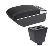 Per Renault Per Clio 3 4 III IV Per Captur Auto Bracciolo Box Accessorie Di Stoccaggio Parti Dedicato Interni Retrofit Bracciolo(D3 Black white Line 7 usb)