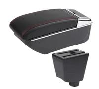 Per Renault Per Clio 3 4 III IV Per Captur Auto Bracciolo Box Accessorie Di Stoccaggio Parti Dedicato Interni Retrofit Bracciolo(B2 Black red Line NO usb)