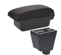 Per Renault Per Clio 4 Per Captur Per Clio 3 III IV Bracciolo For Auto Accessori Parti Di Stoccaggio Retrofit Interni Dedicati(C1 Black red NO USB)