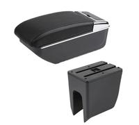 Per Renault Per K-ZE Per Dacia Per Spring Scatola Per Braccioli Per Auto Scatola Portaoggetti Centrale Accessori USB Interni BLNETU(B2 style black line)