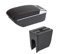 Per Renault Per K-ZE Per Dacia Per Spring Scatola Per Braccioli Per Auto Scatola Portaoggetti Centrale Accessori USB Interni BLNETU(B1 style red line)
