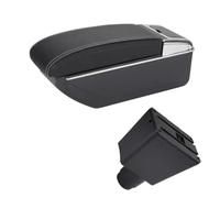 Per Renault Per Logan 2 Per Dacia Per Logan 2 Per Dokker Per Sandero 2 Box Bracciolo Per Auto Interni Retrofit Scatola Di Immagazzinaggio Scatola Bracciolo(D3 Black white NoUSB)