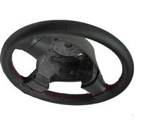 Per Renault R8 Gordini Vera Perforata Copertura Del Volante IN Pelle Rosso Punto