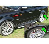 Per RENAULT Tuning Cerchi 2X Passaruota Modanature Allargamento CARBON Look