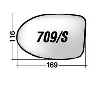Per Renault Twingo fino 1995 Vetro di Ricambio Sx Asferico x Retrovisore 169x116