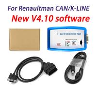 Per Renaultman Can K-line ECU Immo Strumento Il più recente V4.10 4.09 Software OBD2 Strumenti di programmatore automatico Supporto R e W EEPROM o Flash
