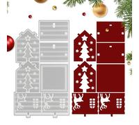 per Resina Natale,Stampo in Silicone per Portacandele Natalizi | Stampo Antiaderente per Creare Lampade con Gesso Pasta di Zucchero | Per Argilla Gesso Cioccolato Festa Vacanza Matrimonio Compleanno