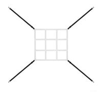Per rete da baseball accessorio regolabile Strike Zone Target per affilare la tecnica di colpire (bianco)