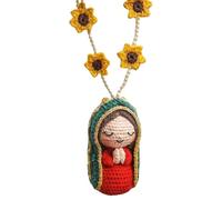 per Retrovisori | Vergine Maria In Filato Di Cotone, Ciondolo Borsa,Decorazioni All'Uncinetto Di Maria Carina Per Veicoli,Per Camion Berlina Auto Uomini Donne Autista Compleanno Natale