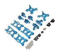 Per RIaarIo Per WLtoys 124008 124016 17 18 19 144001 02 10 1/12 Set Di Tazze Di Sterzo In Metallo Ricambi E Accessori Per Auto RC Aggiornamento Sostituzione E Utilizzo Rc Car Fuso A Snodo(Blue)