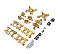 Per RIaarIo Per WLtoys 124008 124016 17 18 19 144001 02 10 1/12 Set Di Tazze Di Sterzo In Metallo Ricambi E Accessori Per Auto RC Aggiornamento Sostituzione E Utilizzo RC Tazza Sterzo(Yellow)