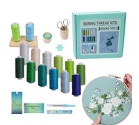 per ricamo a catena: confezione di bobine assortite vibranti, kit da cucire durevole | Forniture per trapuntatura per ricamo a catena, trapuntatura professionale ed elementi essenziali