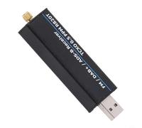 Per ricevitore RTL-SDR da 100 kHz a 1766 MHz con chip RTL2832U R820T2, oscillatore 0,5 PPM TCXO, USB per AM FM per DSB LSB CW, alloggiamento in alluminio nero