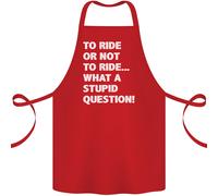 Per Ride O Non ? Che Stupido Punto di Domanda Cotone Grembiule 100% Biologico